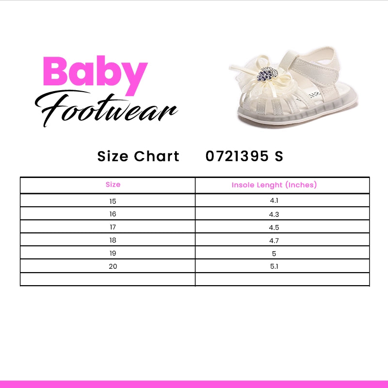Girl Fancy Sandal White 0721395
