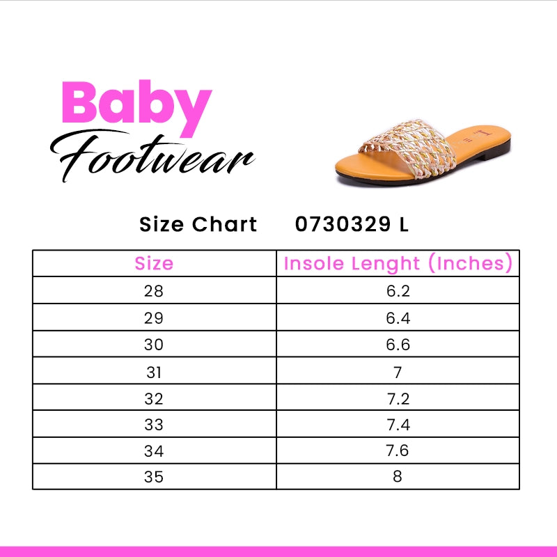 Baby Yellow Casual Slippers 0730329