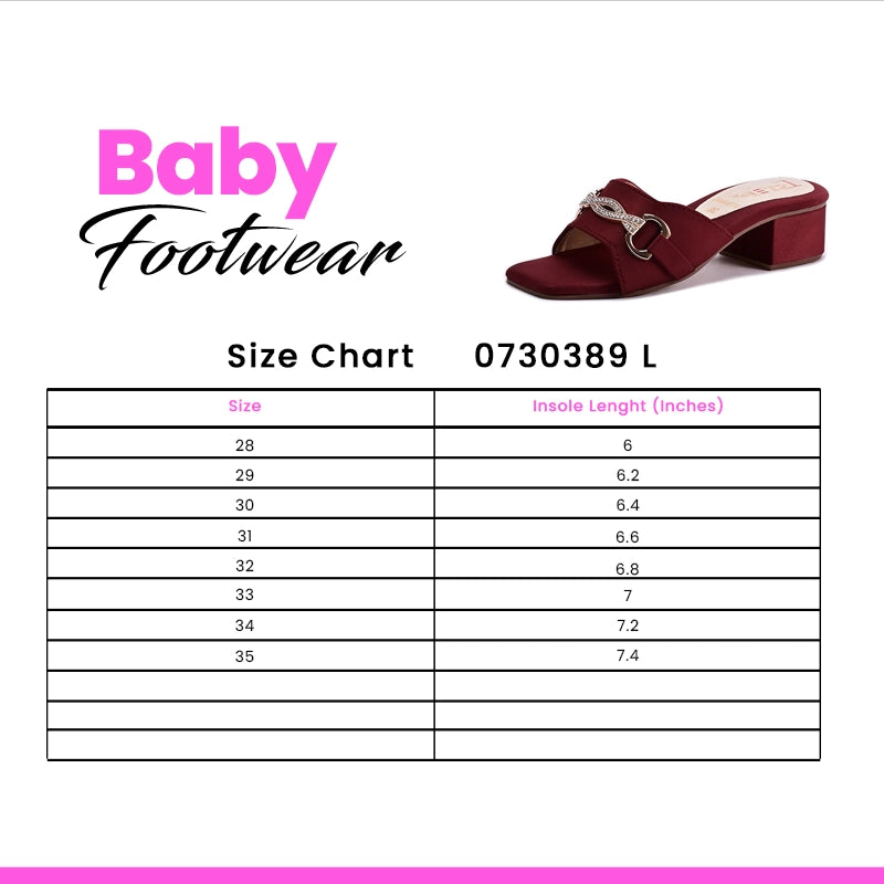 Baby Casual Slipper Maroon 0730389