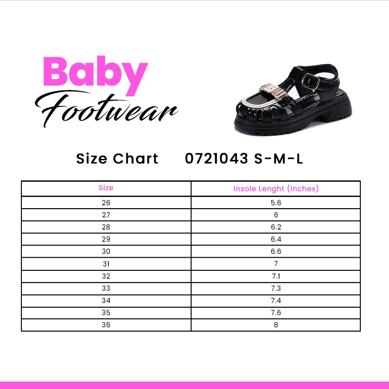Baby Black Casual Sandal 0721043