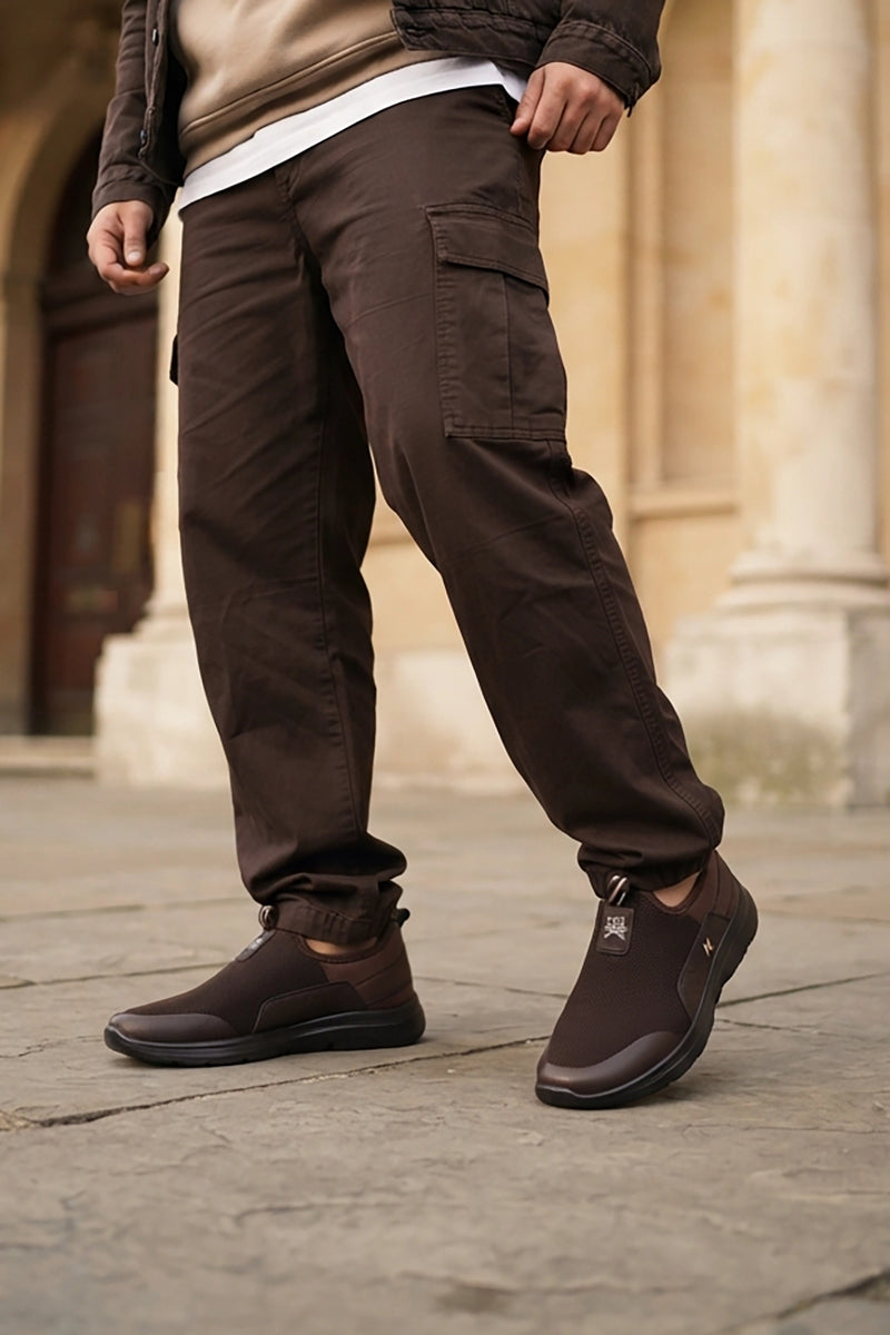 Sneaker Shoes Dark Brown 0120766