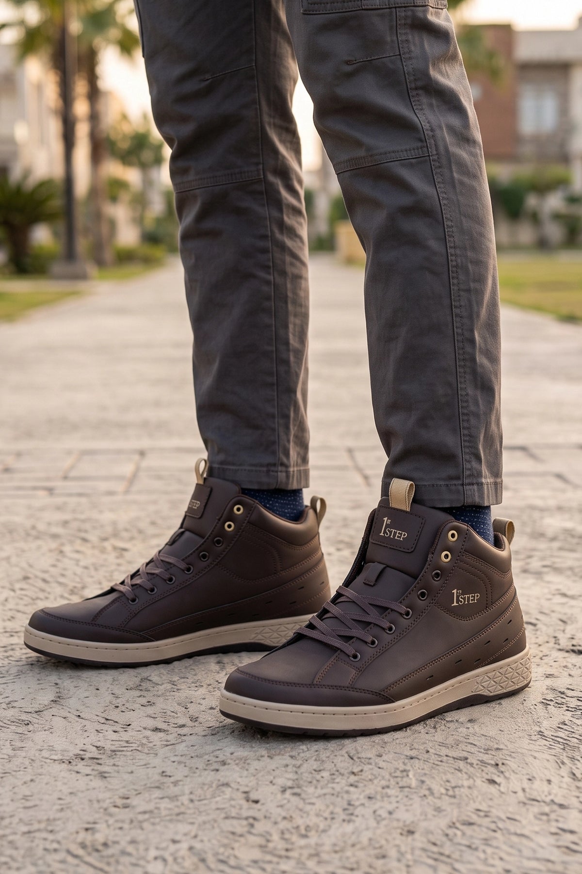 Track Sole Brown Sneaker Shoes 0120520