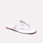 White Casual Slippers 0412826