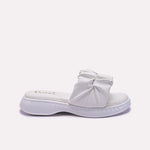 White Chunky Casual Slippers 0412888