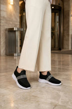Women Black Slip On Sneakers 0440848