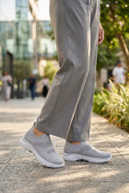 Women Gray Slip On Sneakers 0440812