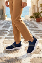 Women Navy Blue Slip On Sneakers 0440848