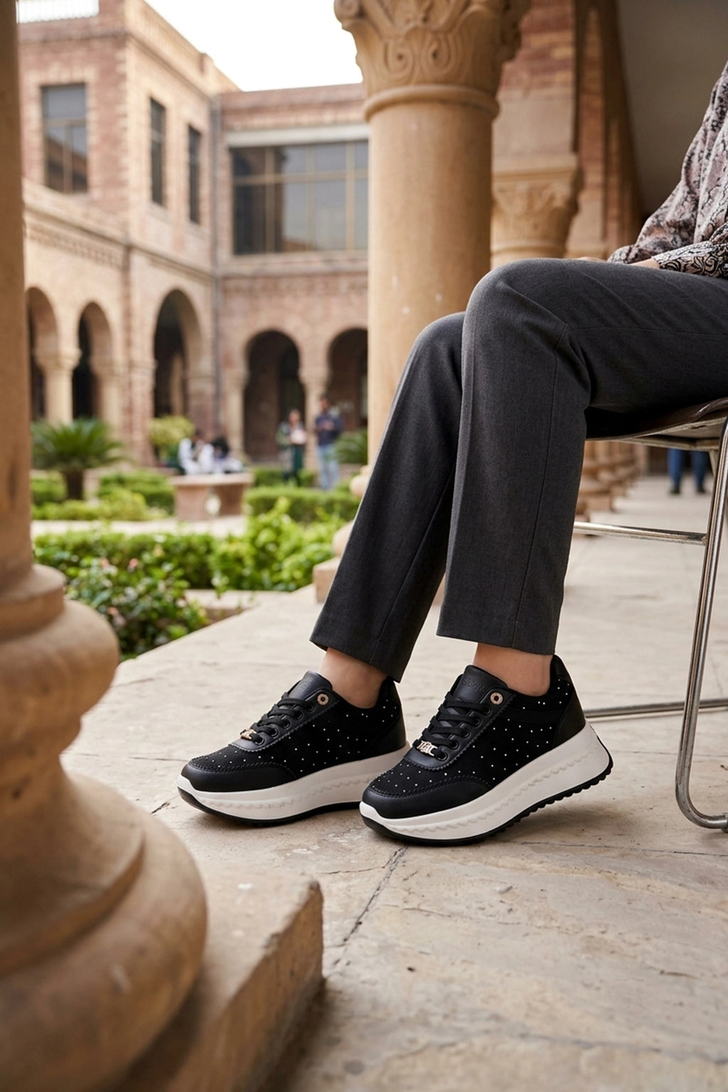 Women Sneaker Shoes Black 0440869