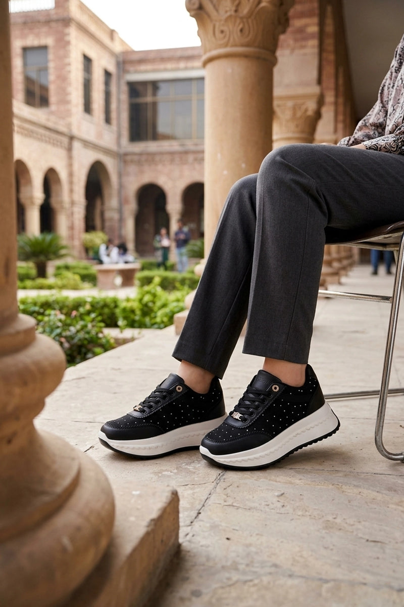 Women Sneaker Shoes Black 0440869