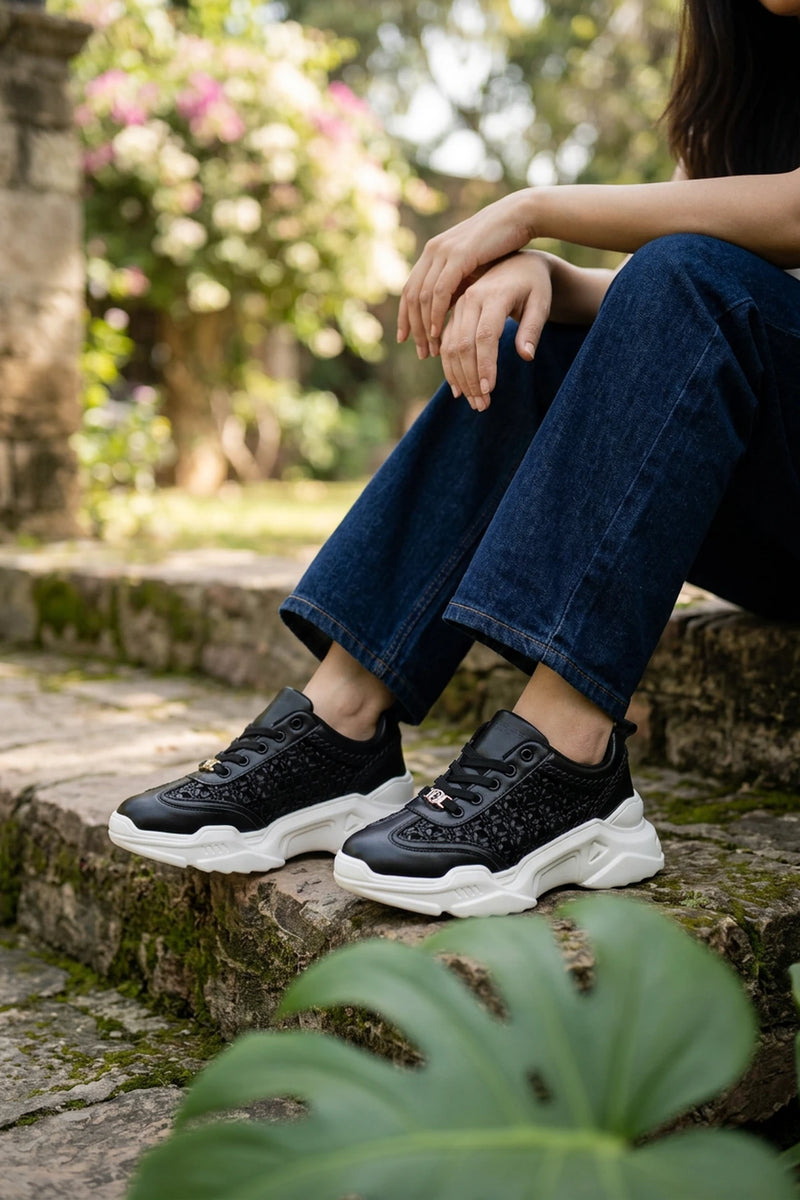 Women Sneaker Shoes Black 0440871