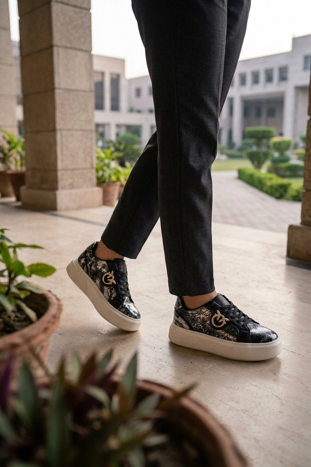 Women Sneaker Shoes Black 0440872