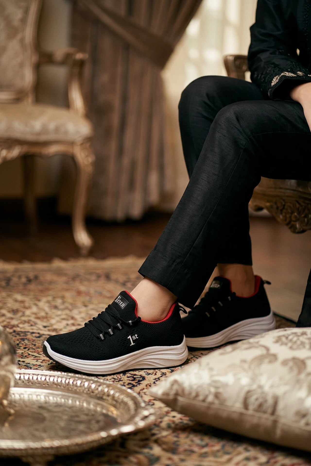 Women Sneaker Shoes Black 0440881