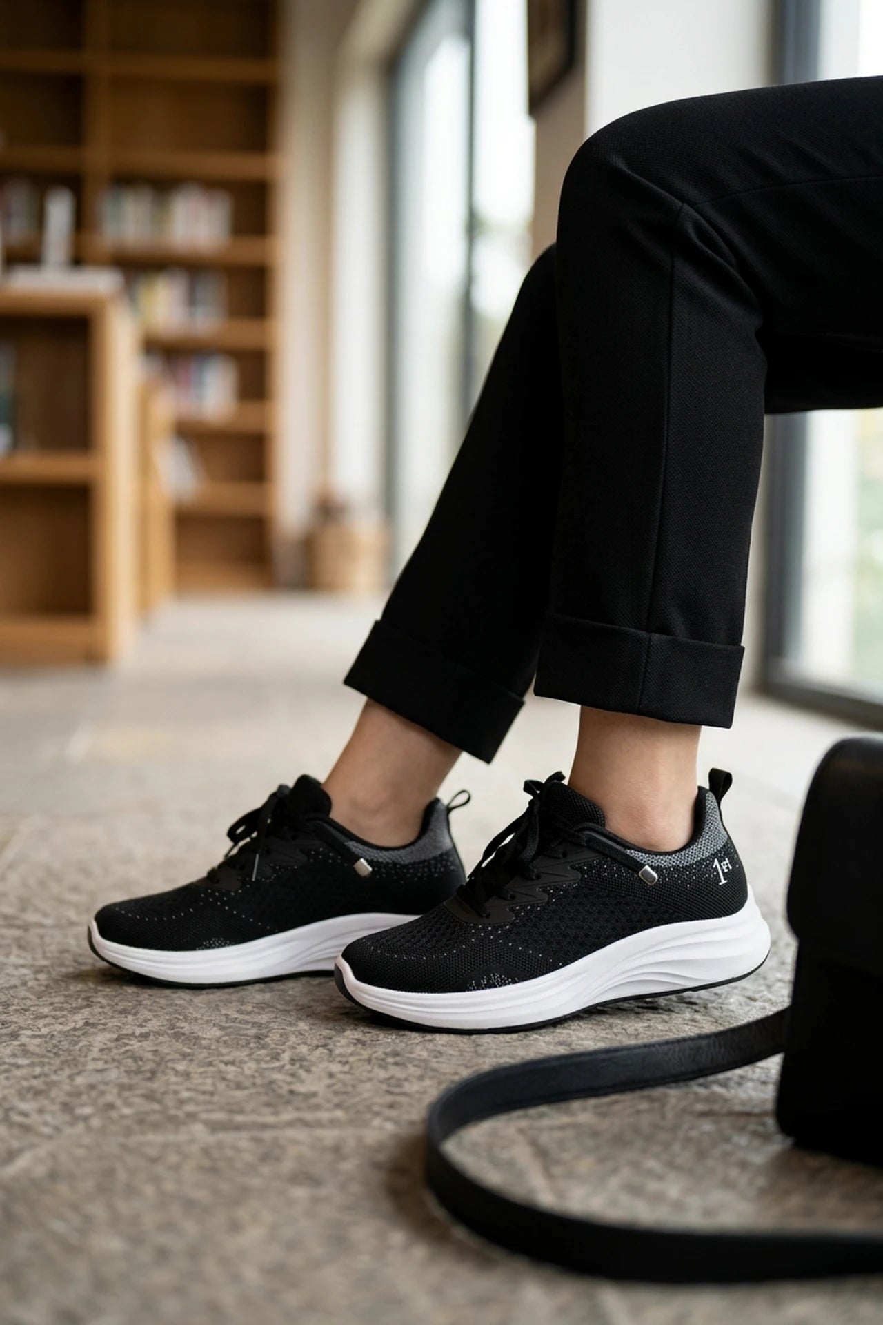 Women Sneaker Shoes Black 0440882