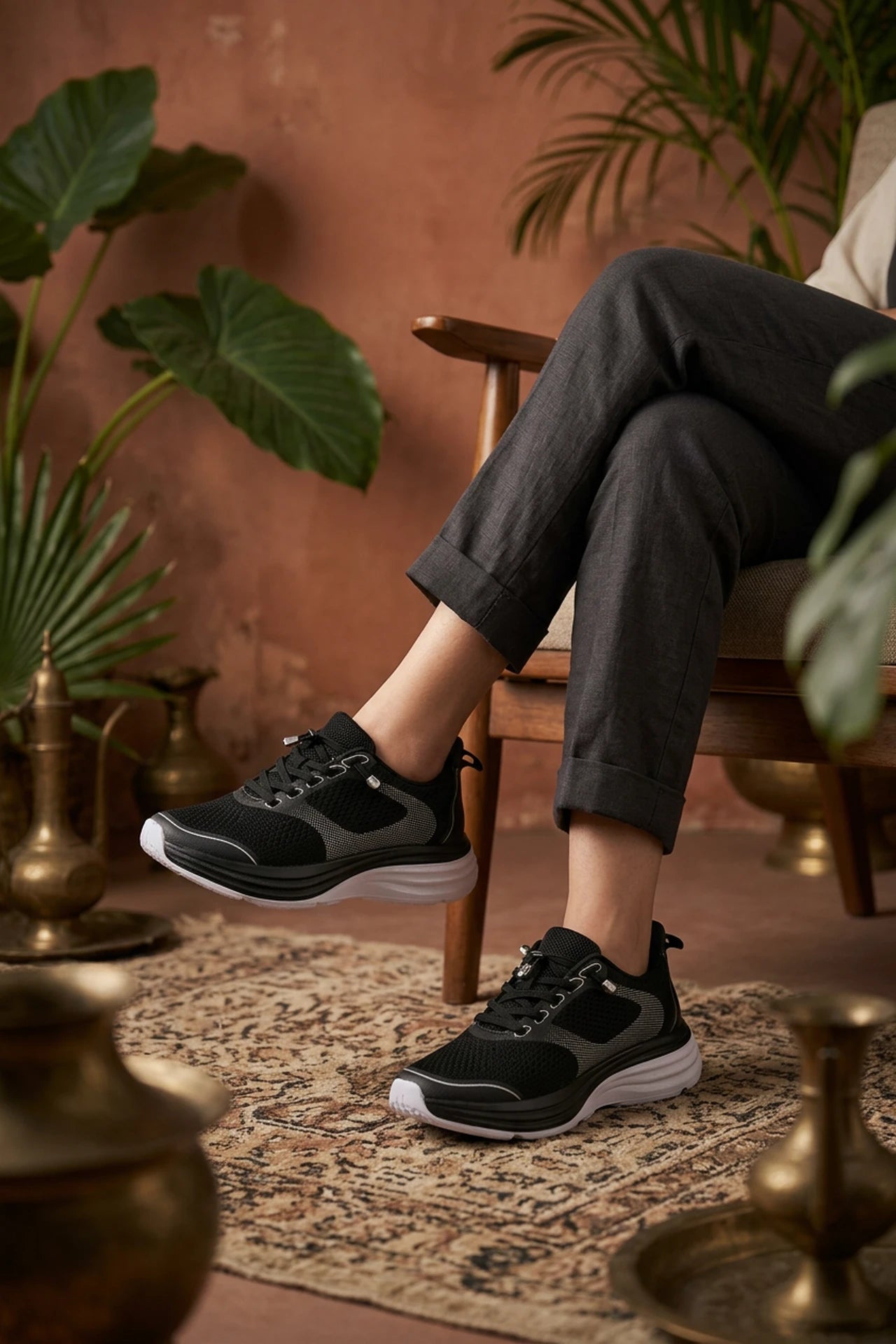 Women Sneaker Shoes Black 0440885