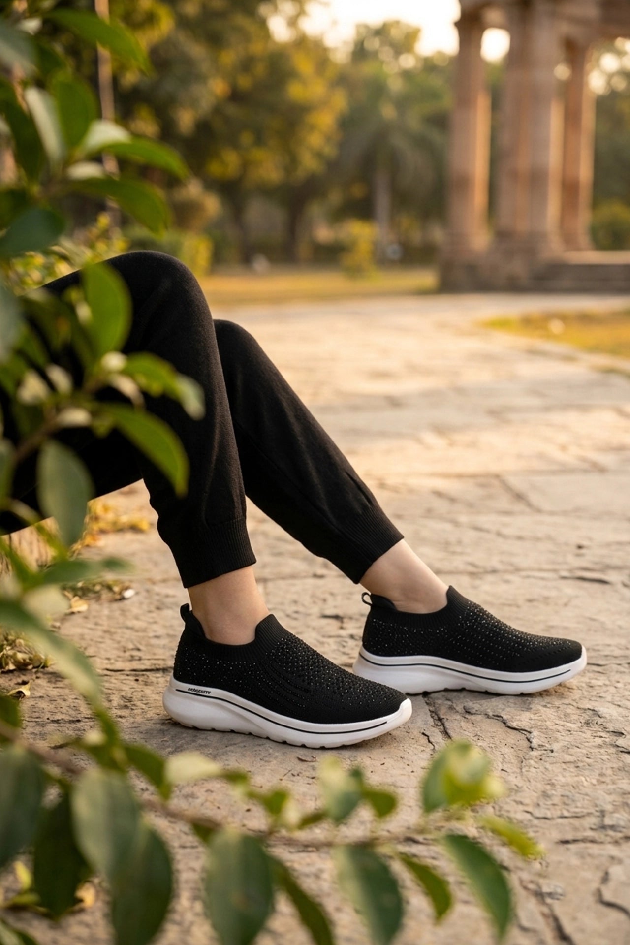 Women Sneaker Shoes Black 0441033