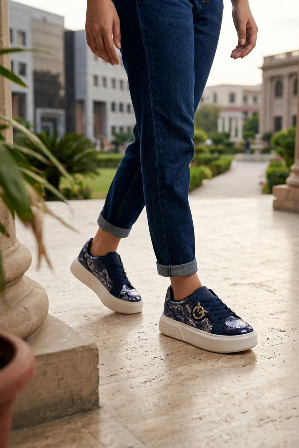 Women Sneaker Shoes Blue 0440872