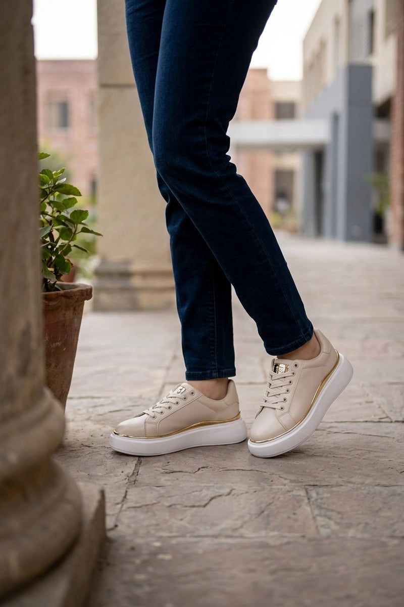Women Sneaker Shoes Fawn 0440878