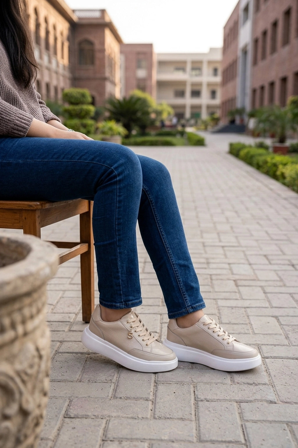 Women Sneaker Shoes Fawn 0440932