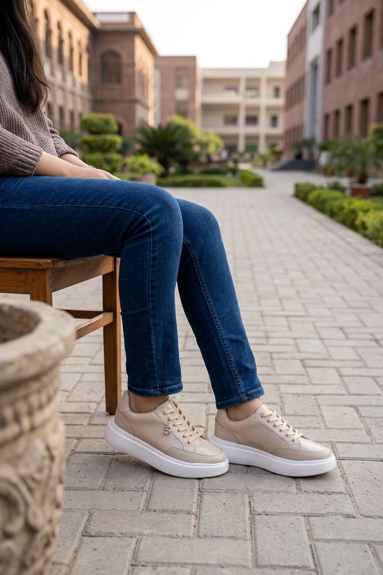 Women Sneaker Shoes Fawn 0440932