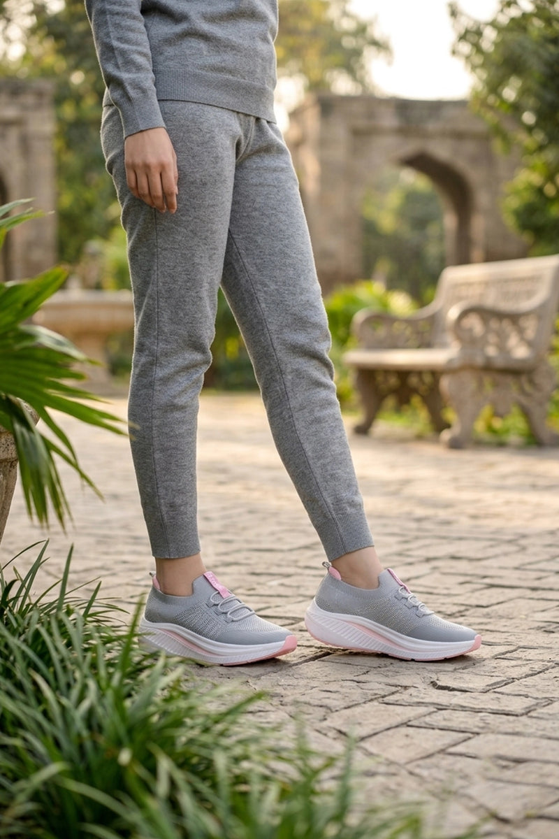 Women Sneaker Shoes Gray 0441002