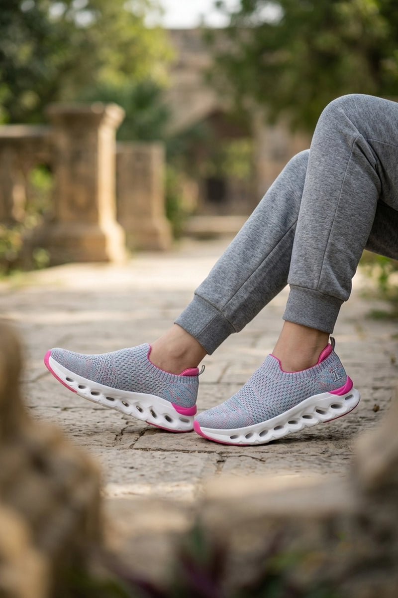 Women Sneaker Shoes Gray 0441005