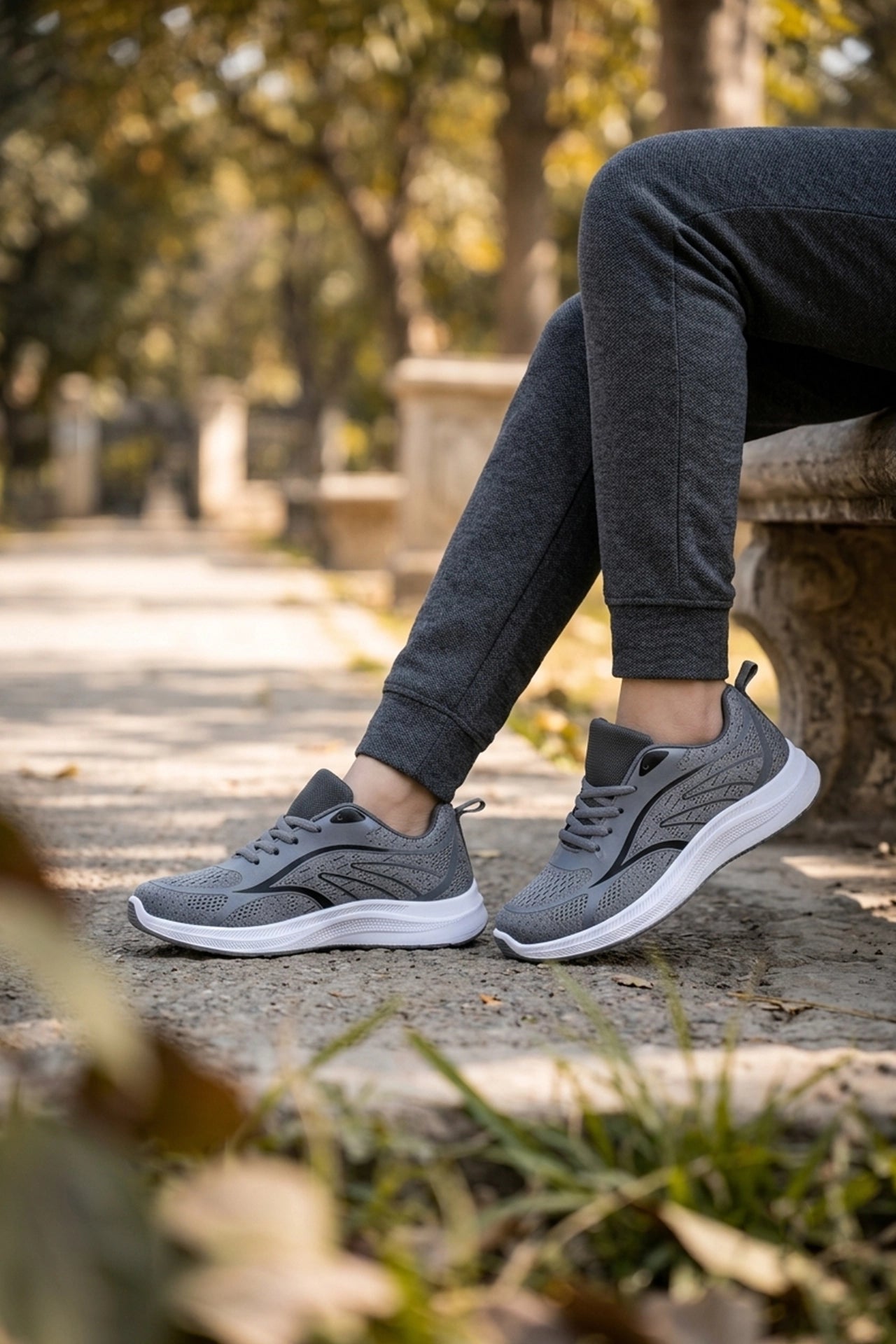 Women Sneaker Shoes Gray 0441016