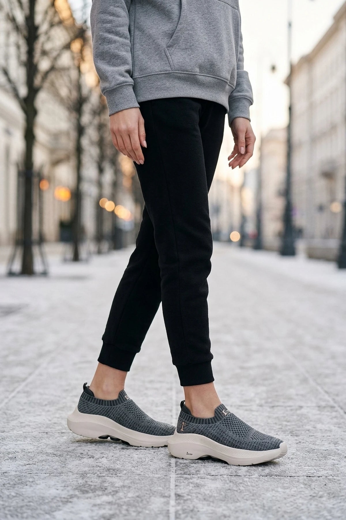 Women Sneaker Shoes Gray 0441069
