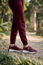 Women Sneaker Shoes Maroon 0440877