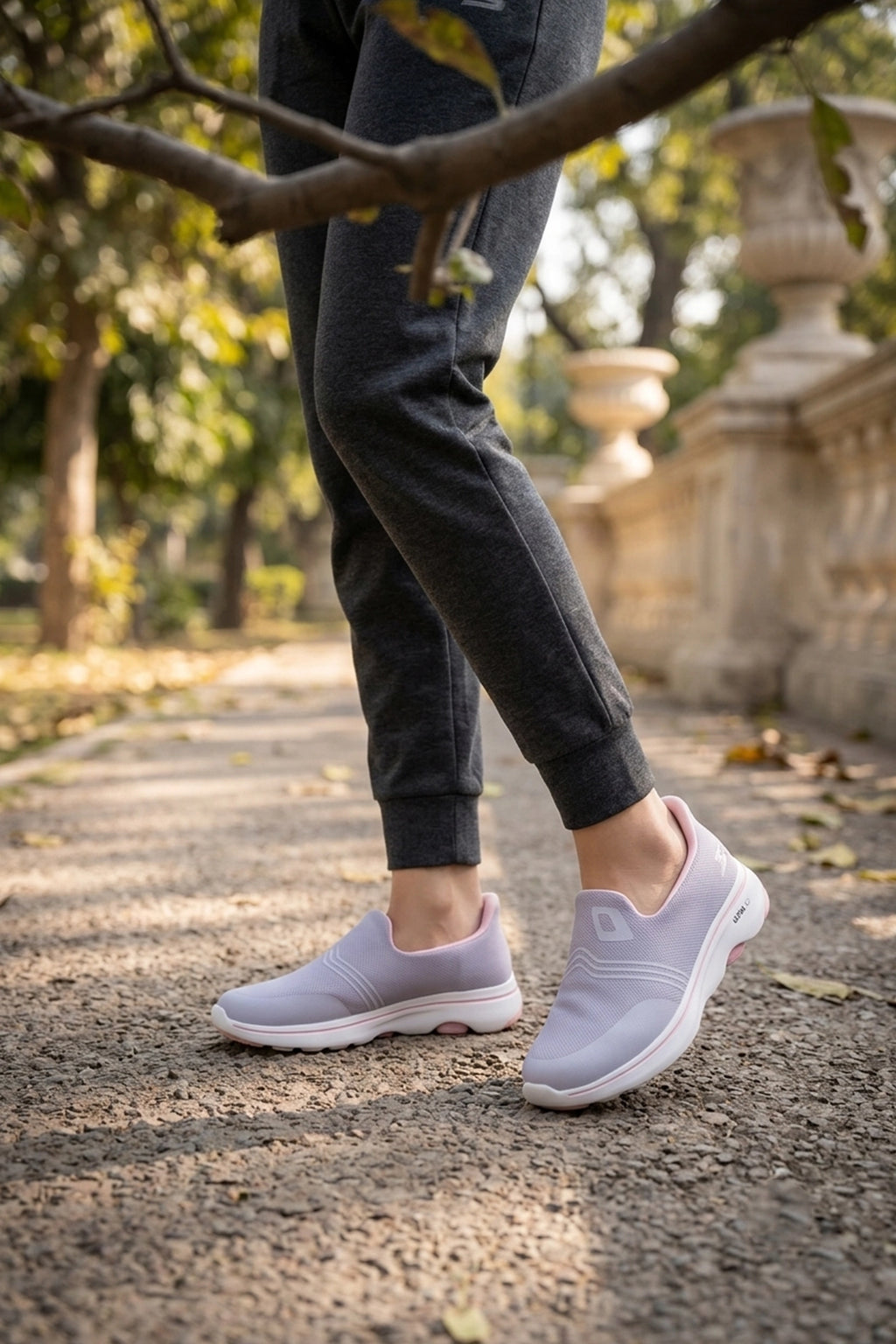 Women Womens Grey Sneakers 0440857