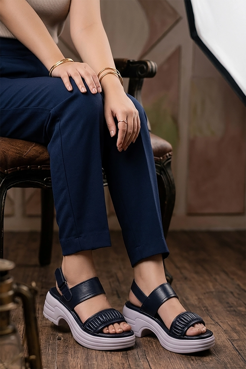Womens Blue Casual Sandals 0421570