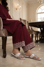 Womens White Fancy Slippers 0411978