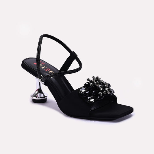 Womens Black Fancy Sandals 0421446