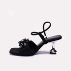 Womens Black Fancy Sandals 0421446
