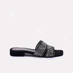Womens Black Fancy Slippers 0413022