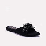 Womens Black Fancy Slippers 0413029