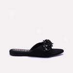 Womens Black Fancy Slippers 0413029