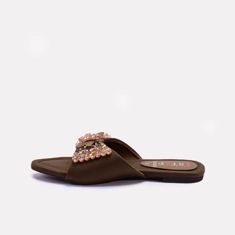 Womens Fawn Fancy Flat Slippers 0413028