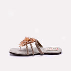 Womens Gold Fancy Slippers 0413005