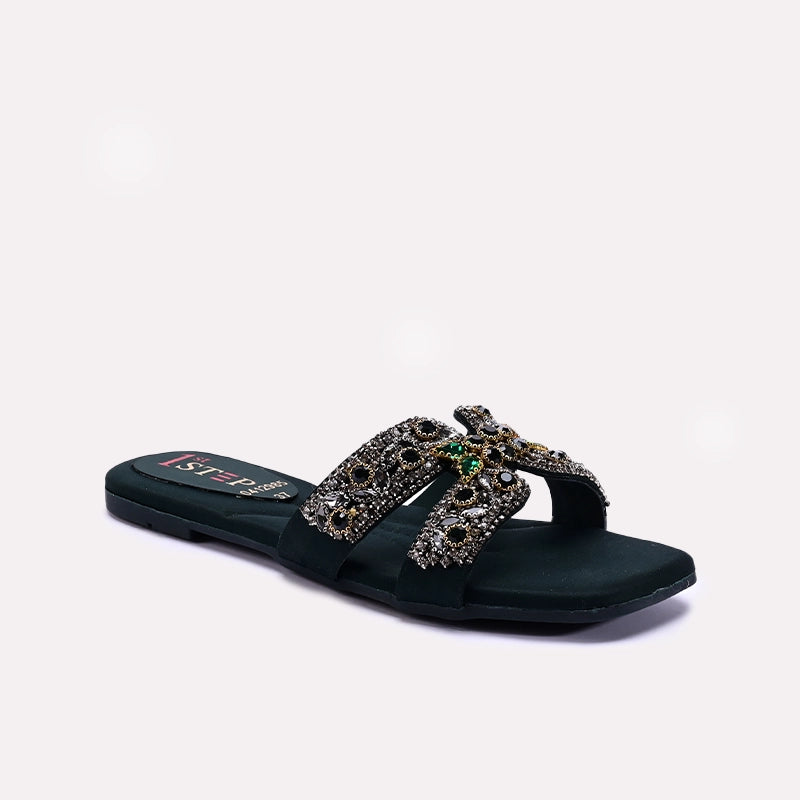 Womens_Green_Fancy_Flat_Slippers_0412985_1.webp