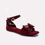 Womens Maroon Fancy Sandals 0421408