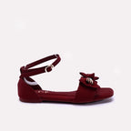 Womens Maroon Fancy Sandals 0421408