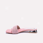 Womens Pink Fancy Flat Slippers 0413096