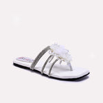 Womens White Fancy Slippers 0413005
