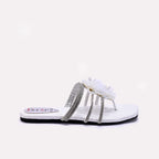 Womens White Fancy Slippers 0413005