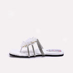 Womens White Fancy Slippers 0413005