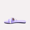 adelina purple fancy flat slippers for women