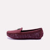 agnessa maroon casual pumps for womens