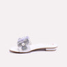 Amethyst White Fancy Slippers for women