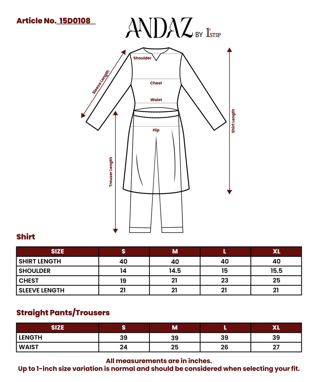 Aurelia - 3 Piece Stitched Lawn Suit 15D0108