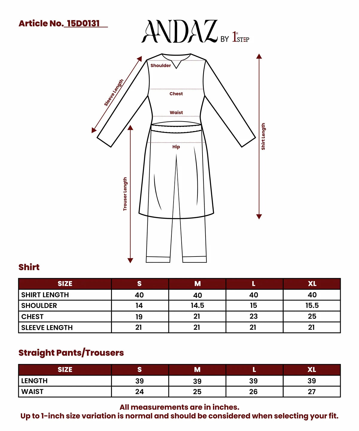 Rosewood Bloom - 3 Piece Cotton Stitched Suit 15D0131